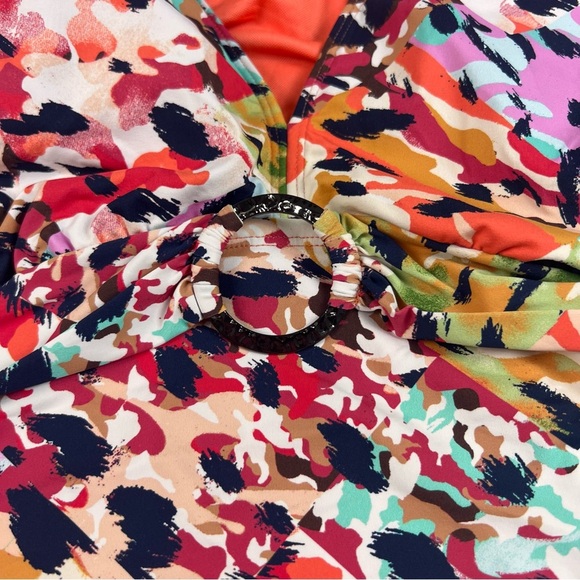 NWT Bleu Rod Beattie Women's Printed Nylon One-Piece Swimsuit - Picture 7 of 9